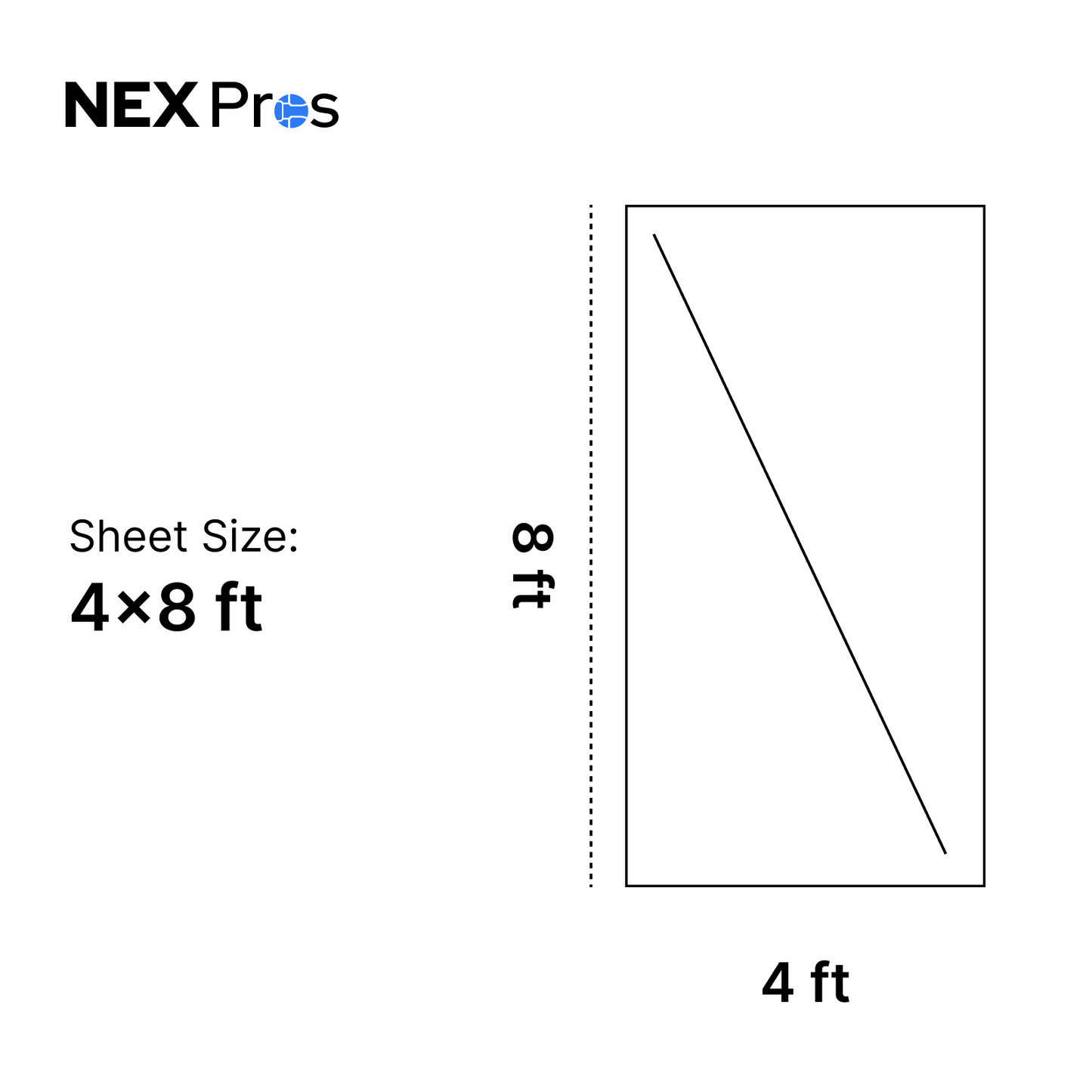 4x8 Feet PET Board – (Clear)