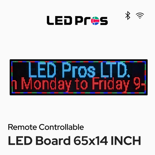 LED Pros 65x14 inch Full-color LED Digital Sign P10