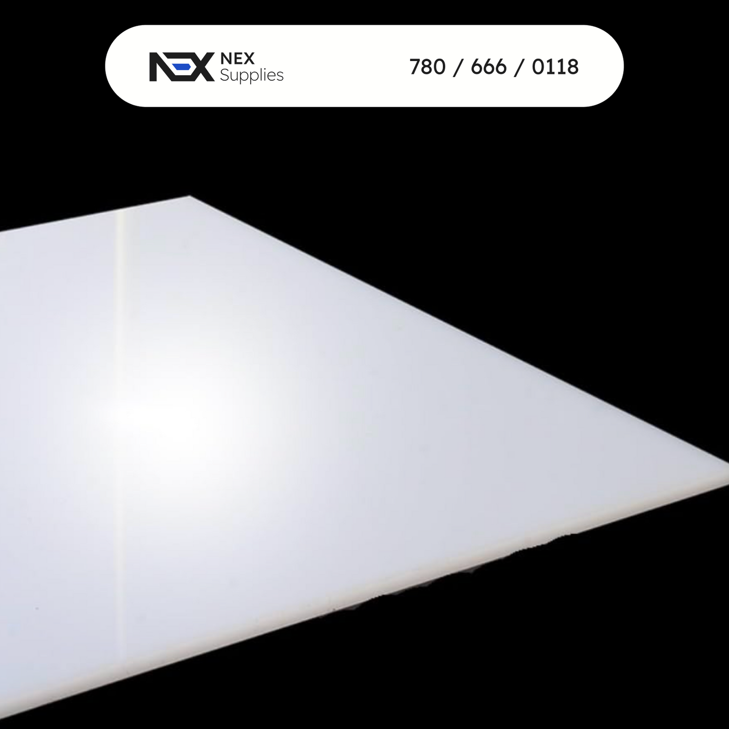 White Translucent Polycarbonate Sheets – 3mm/ 5mm